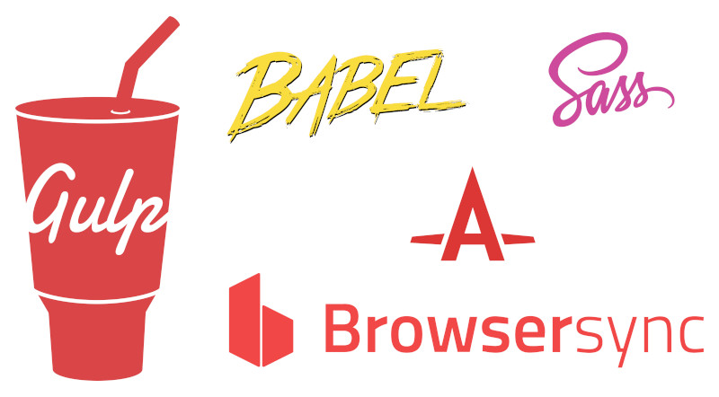 Gulp + Babel + Sass + Autoprefixer + Browsersync